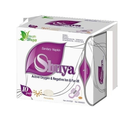 SHUYA HEALTH Podpaski na dzień higieniczne z aktywnym tlenem, ANION 10 sztuk